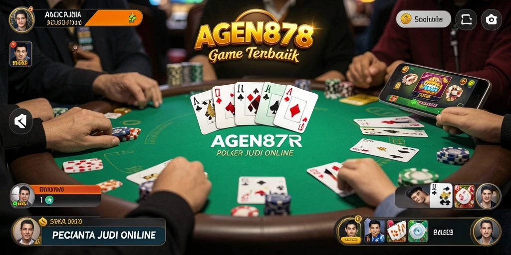 Tampilan gameplay menarik di AGEN878 dengan aksi poker seru.