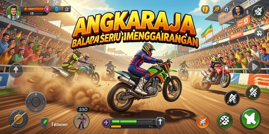 Gameplay seru balapan di ANGKARAJA dengan mobil kustom.