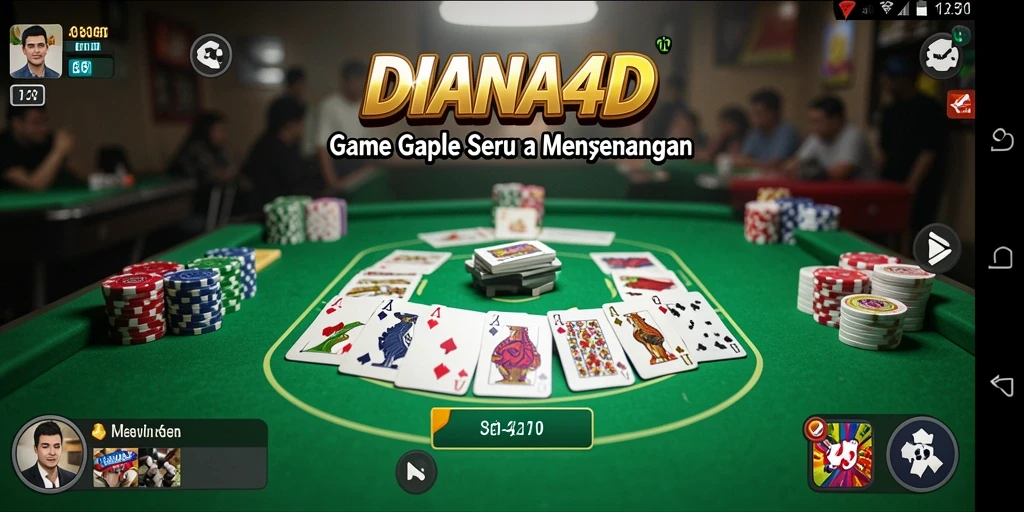 Screenshot gameplay Gaple yang seru dan interaktif.