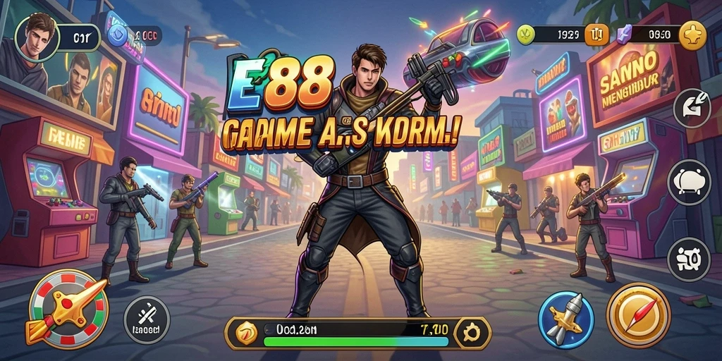 Tampilan gameplay E88 yang mengasyikkan dalam kategori Arcade.