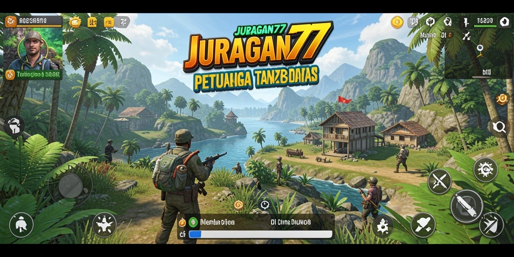 Tampilan gameplay menakjubkan dari JURAGAN77 di dunia terbuka.