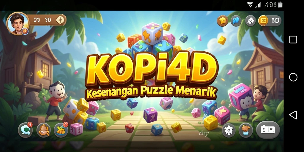 Screenshot KOPI4D yang menampilkan gameplay puzzle yang menantang.