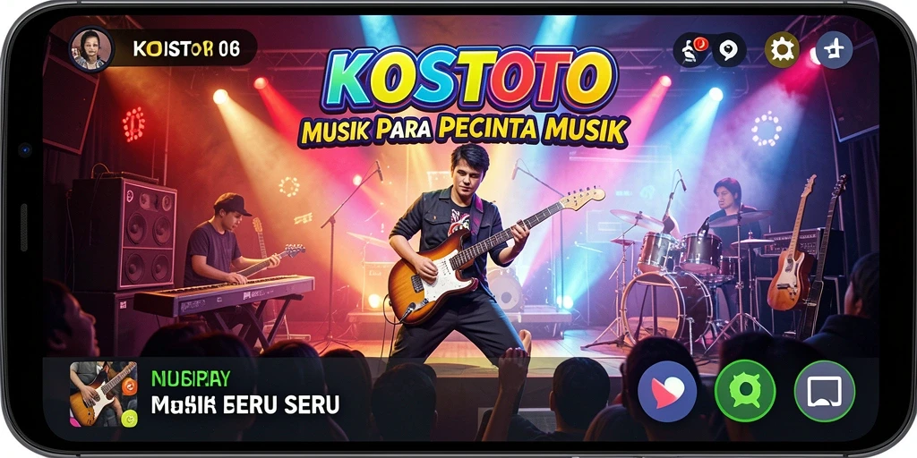 Tampilan kualitas tinggi dari gameplay KOSTOTO yang seru.