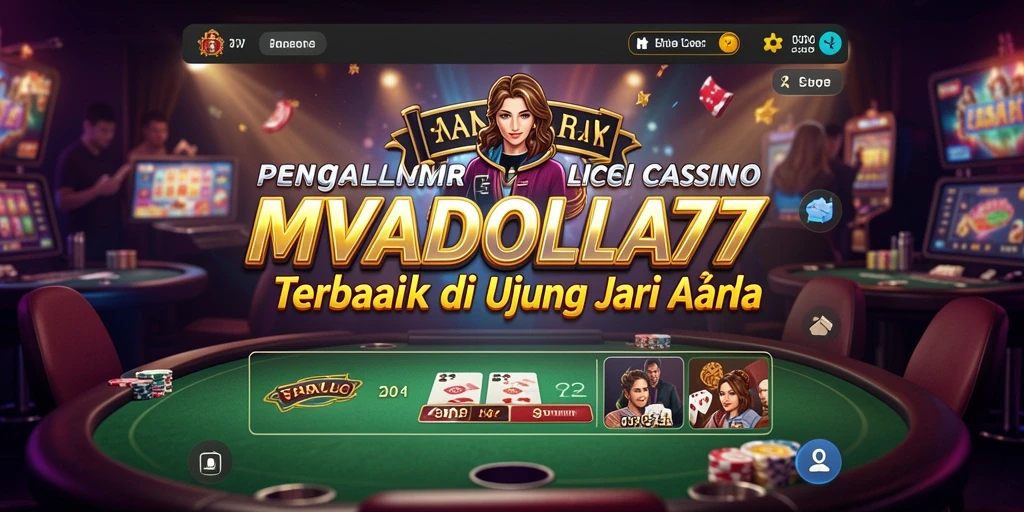 Tampilan permainan Live Casino yang mendebarkan di MANDALA77.