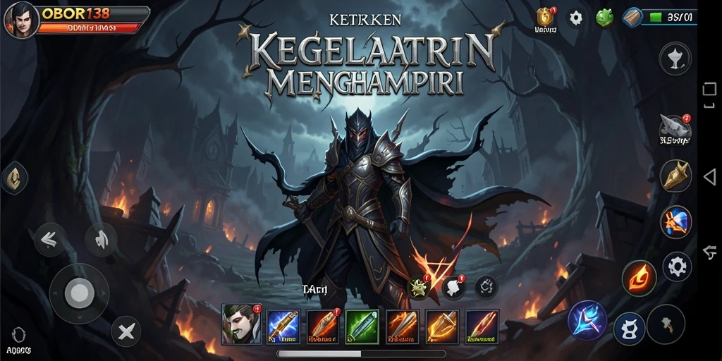 Gameplay menyeramkan di OBOR138 dengan suasana gelap.