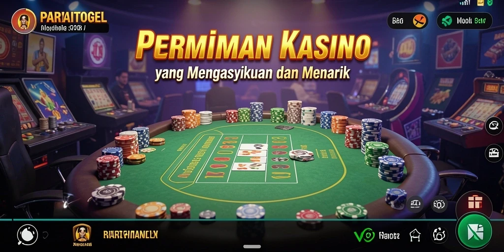 Tampilan menarik dari gameplay Kasino di PARTAITOGEL.