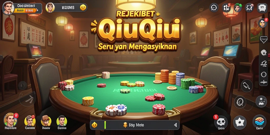 Tampilan gameplay QiuQiu yang seru dan menantang.