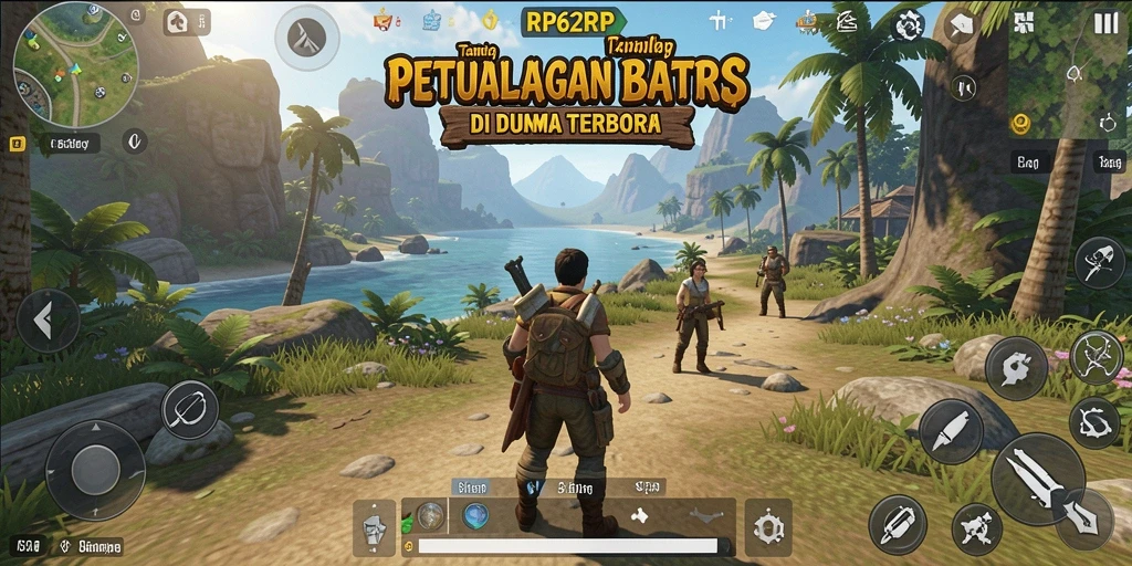 Screenshot menunjukkan momen seru menjelajah dunia terbuka RP62RP.