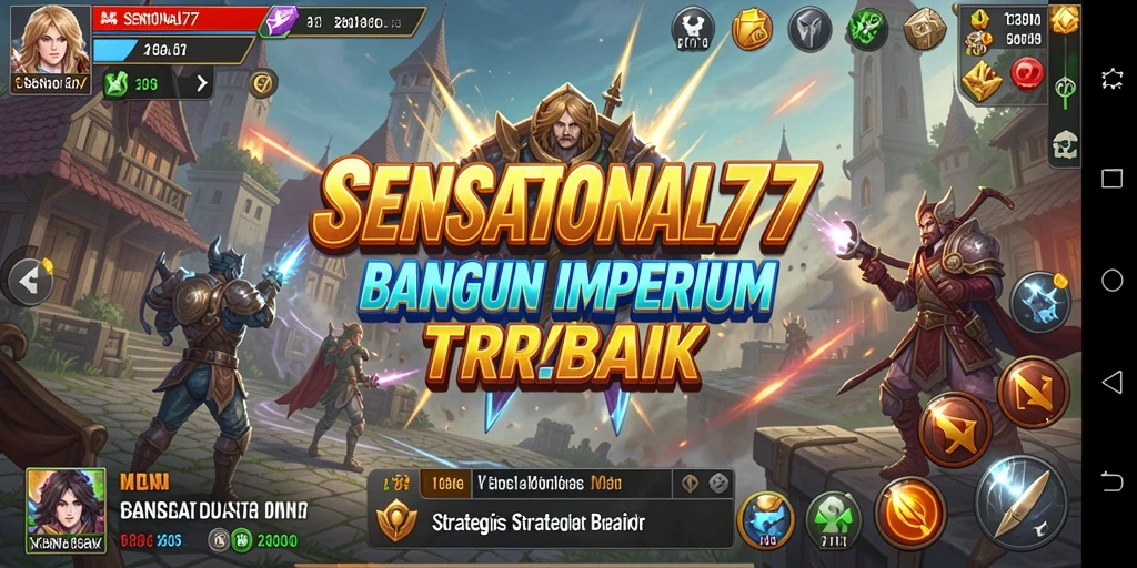 Tampilan gameplay SENSATIONAL77 yang mendebarkan dan strategis.