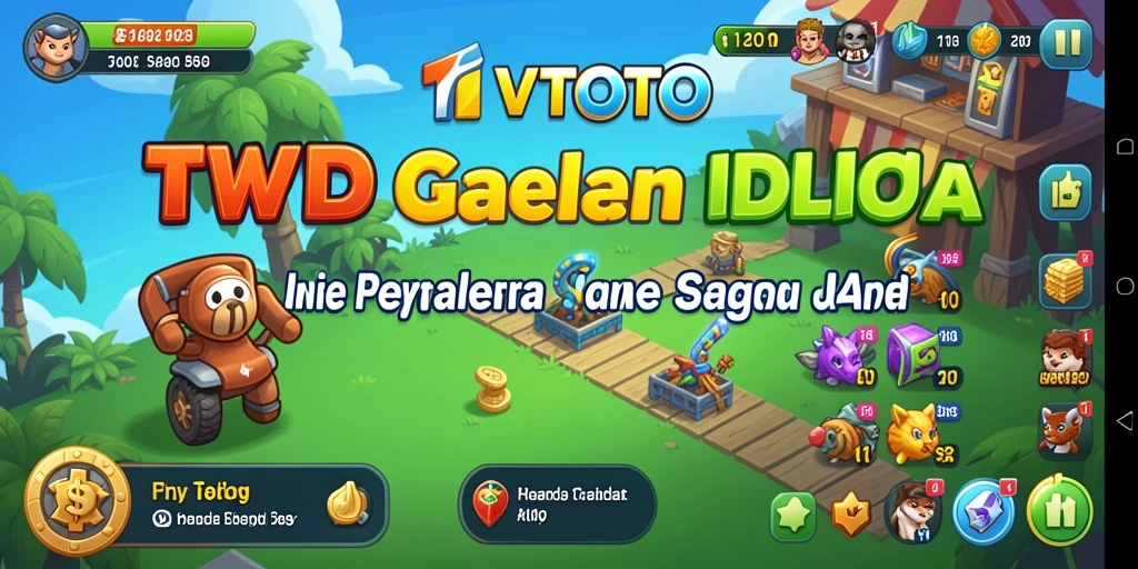Tampilan gameplay TVTOTO yang mengasyikkan dengan elemen Idle.
